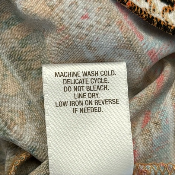 Dress Barn - Multicolor Print Beaded Stretch Halter Top – Petite Large - Picture 10 of 10